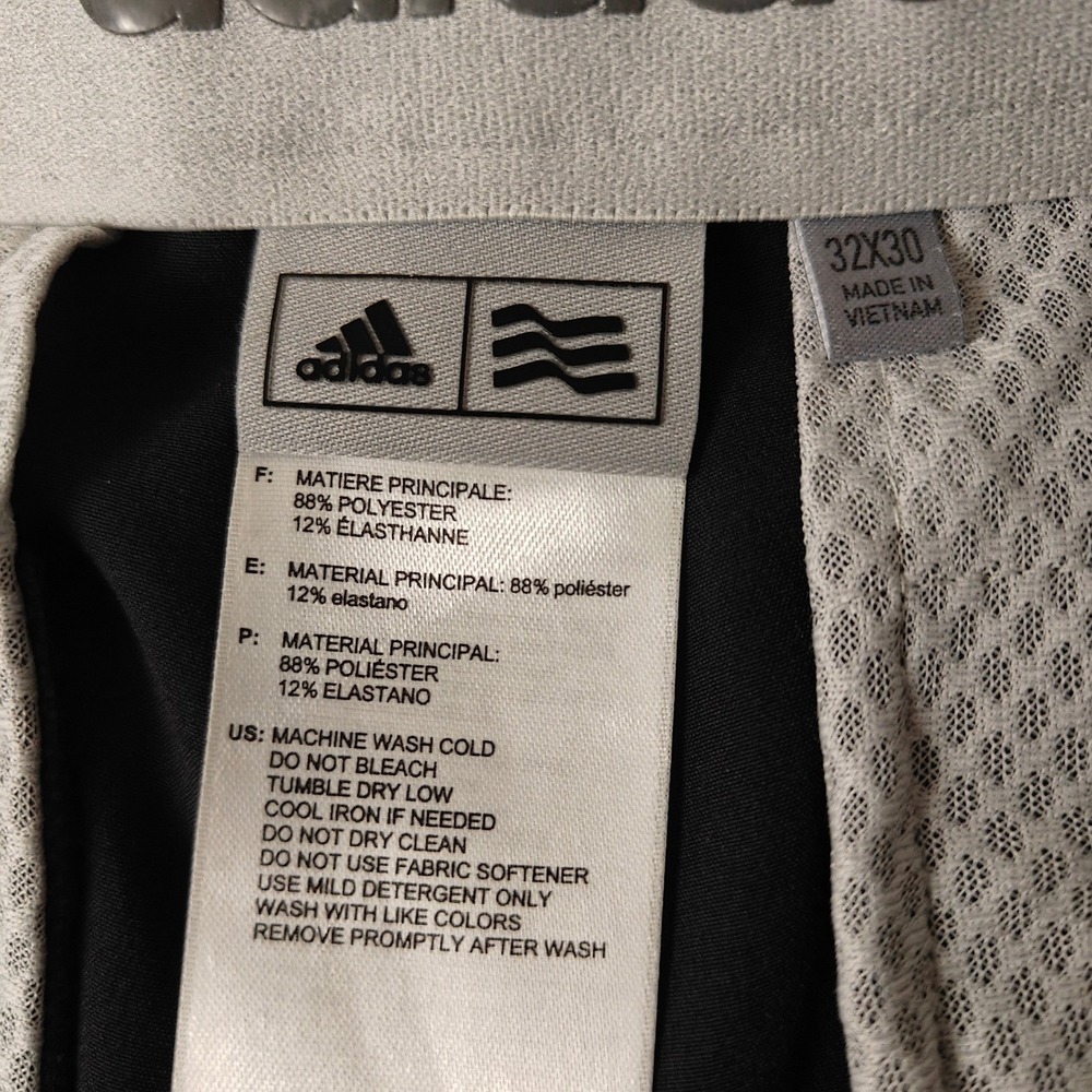 NWT Adidas Golf Pants Mens 32x30 Black ADIULT REGEFTPNT AF1710 Performance $90 - Picture 7 of 15